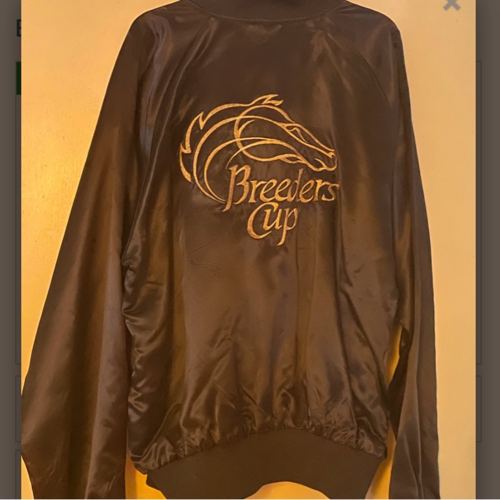 Vintage Breeder Cup Satin Vintage Jacket